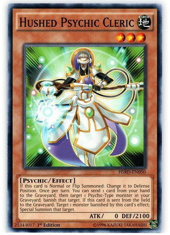 YU-GI-OH! - Hushed Psychic Cleric (HSRD-EN050) - High-Speed Riders - 1st Edition - Common by