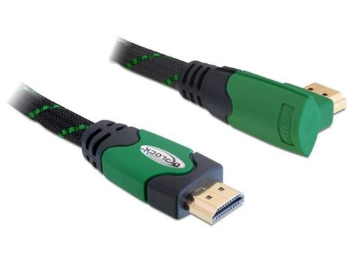 Delock High Speed HDMI-Kabel mit Ethernet (gewinkelt A-A/Stecker-Stecker, 4m)