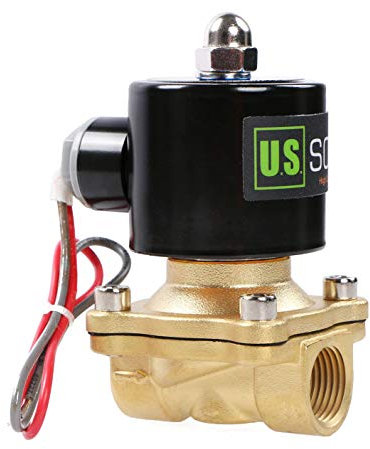 U.S. Solid 24V AC 1/2 G Electrique Électrovanne Laiton Normalement fermé NC Solenoid Valve entraînement direct Air Eau Huile