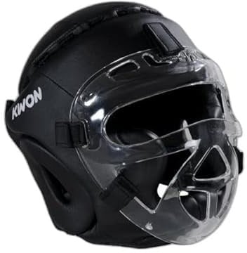 KWON® Kopfschutz Fight CE Helm mit + Gesichtsmaske visier Boxen Krav Maga