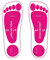Lot de 60 paires de coussinets de bronzage roses de qualité supérieure pour les pieds