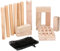 Eddy Toys 22771 Kubb Spiel - Kubb - - Holz - mit Aufbewahrungstasche - Klein, Brown