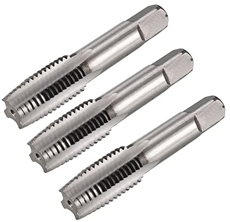 sourcingmap 3pcs tarauds coniques 16 mm x 2,0 mm et pas métrique M16 x 2,0 mm terrain