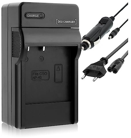 Chargeur (Auto/Secteur) pour Casio NP-40 / Exilim EX-FC150, P600, P700, Z400, Z750, Z1200... - v. liste!