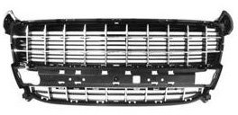 Aftermarket PE71236 - GRIGLIA PARAURTI ANTERIORE SUPERIORE CROMATA-NERA