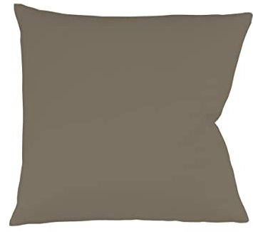 Fleuresse Colours Kissenbezug, Mako Satin, Taupe, 40 x 40 cm