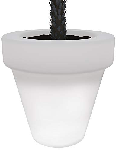 Macetero Grande de 80x75cm con luz LED para Exterior - Interior