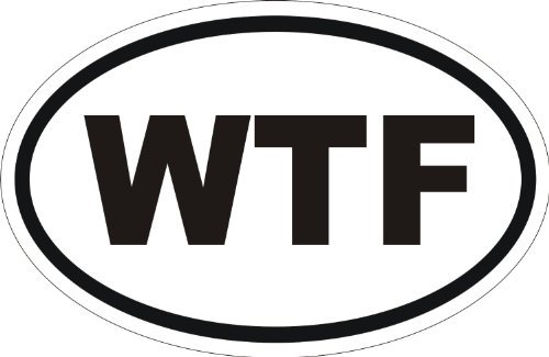Ritrama Indigos UG Auto Aufkleber Euro Funny WTF CAR Bumper Stickers 101mmx152mm