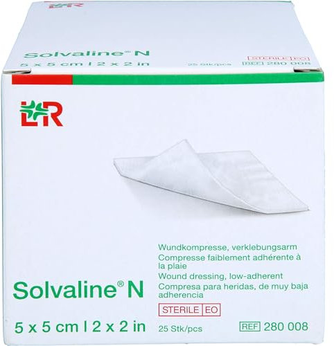 SOLVALINE N Kompressen 5x5 cm steril 25 St