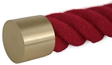 Terminale in ottone opaco per corrimano da 40 mm