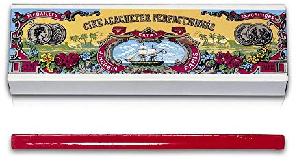 J.Herbin 31024T Siegellack Bankier (10 Stangen, ideal für Bastelprojekte) 10er Pack kirschrot
