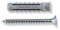 Fischer 50 Tasselli SX con vite, 8 x 40 mm, per Muro pieno e Mattone Forato, 570022