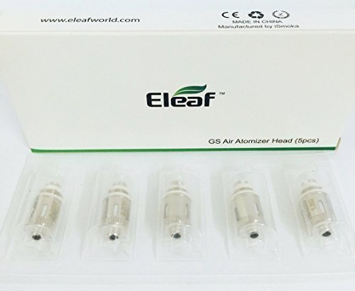 Eleaf - Confezione da 5 Resistencias GS AIR / M / TANK - 1.2 ohms - Algodón puro - Sin Tabaco y Sin Nicotina