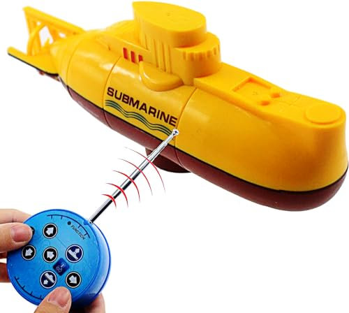 Escomdp Mini RC Submarine Toy Remote Control Boat Ship Electronic Diving Age 8+ in Water Gift for Kids
