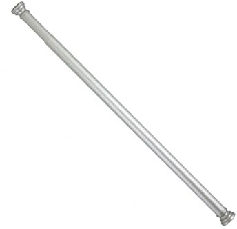 Extra Dick Alu Duschvorhangstange Chrom 140-250 cm Silber Glänzend Teleskopstange Klemmstange Wannen Stange für Duschwannen und Dusche