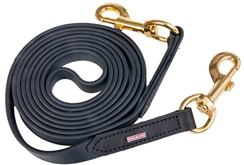Karlslund Zügel SuperStrap Reins, Black Brass, k384-bla-bra