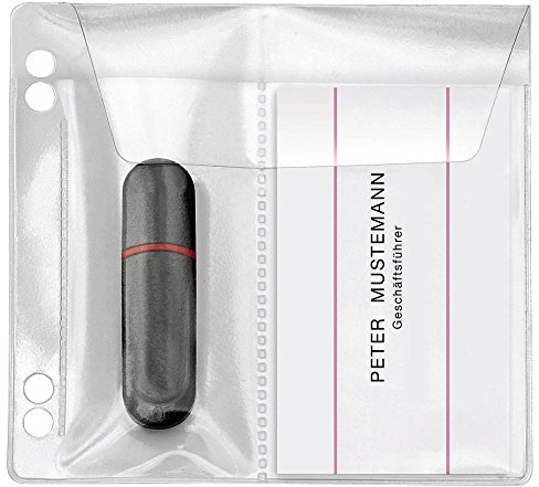 VELOFLEX USB-Stick Hüllen abheftbar für 2 USB-Sticks 1 Pack = 10 St.