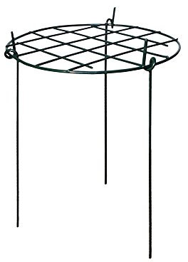 Round Grow Through Plant Supports, 3 Pack Small Garden Plant Supports, Flexible Strong Metal Garden Supports, Detachable Legs, Supports Climbing Flowers: Roses, Sunflowers, Tomatoes, (50cm x 30cm)