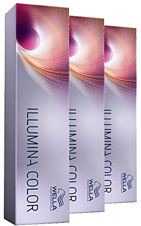 Wella Illumina Color 6/19 dunkelblond asch-cendré SET 3x60ml