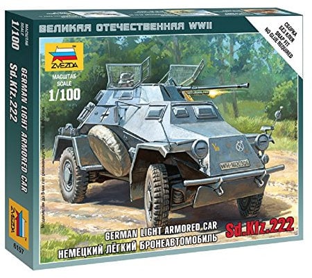 Zvezda – Z6157 – Modellbau – Panzer Sturmgewehr – Sd. kfz. 222