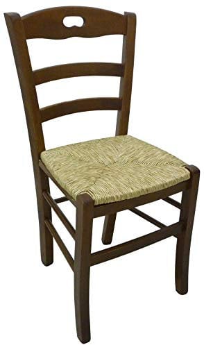 SF SAVINO FILIPPO Ordine min. 2 pz sedia poltrona paesana in legno massello noce casa ristorante