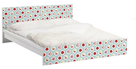 Apalis Möbelfolie für IKEA Malm Bett niedrig 160x200cm Kirschen Design 77x177cm