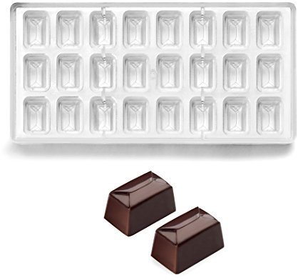 Ibili 799404 Molde BOMBON CONICO Rectangular, Stainless Steel, Klar, 30 x 14 x 2 cm