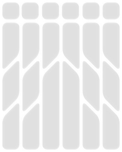 Riesel Design - „re:flex everywhere“ Fahrrad Reflektoren, Aufkleber Fahrrad, reflektierende Sticker für Fahrräder und Helm/reflection Bike Sticker für mehr Sicherheit - silver