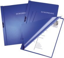 DURABLE 2244-07 Bewerbungsmappe mit Clip, DIN A4, blau