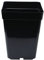 PLANT IT 15 cm 3 Litre Square Plastic Pot - Black