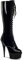 Pleaser Delight-2023, Stivali con Gambale Corto Donna, Nero Nero Blk STR Pat Blk, 38 EU