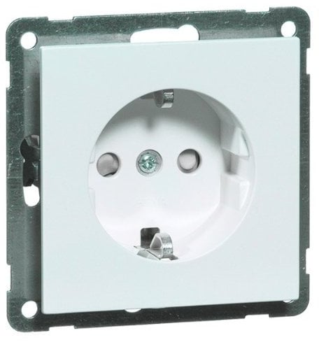 Peha 00027011 Nova Schuko-Steckdose mit Steckklemmen, reinweiß