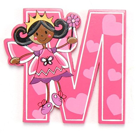 Vinsani Wooden Fairy Alphabet Letters Personalised Bedroom Wall Door Name (M)