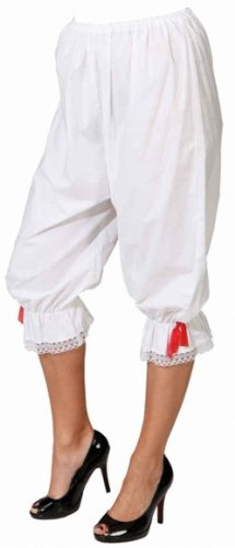 Orlob Leinenkniehose Rüschenhose, weiß - in den Größen 34/36 bis 50/52