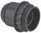 Portalamparas E27 De 1/2 Rosca Plastico Negro