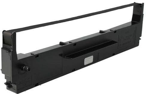 vhbw Farbband Nylonband Tintenband kompatibel mit Nadeldrucker Epson LQ850+, LQ870, LQQ400+, LX300, LX400, LX800, LX810 Ersatz für C13S015637, C13S015021, S015637.