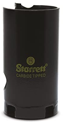 Starrett Tungsten Carbide Tipped Holesaw - MPH0138 Multi Purpose Cut TCT Hole Saw Cutter - For Wood MDF Plastics Ceramic Wall Tiles - 35mm