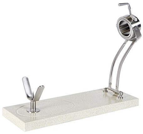 Jamonero Jabugo Plegable Giratorio Roxton Blanco/Niquel Negro Buarfe