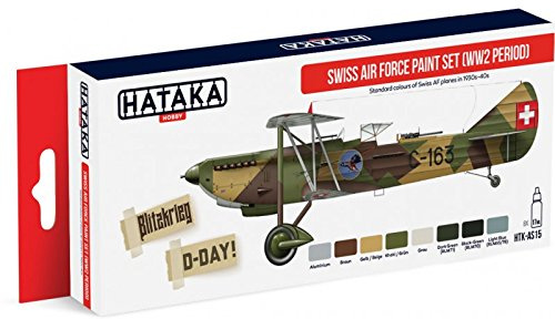 Hataka Swiss Air Force Paint Set (WW2 period) Paint Set # AS15