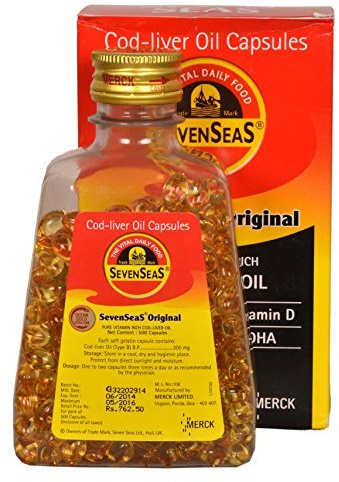 SevenSeas cod liver oil capsules - 500 ea by 7 Seas