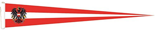 U24 Langwimpel Österreich mit Adler Fahne Flagge Wimpel 300 x 40 cm Premiumqualität