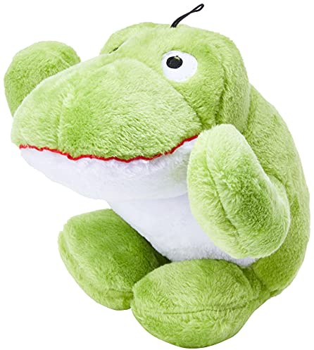 HAPPYPET Big Buddie Fritz The Frog Talking Dog Toy Soft Fun Squeaky Interactive Playing Chewing Tugging Durable Washable for Large Medium Small Breeds