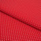 Stoff Meterware Punkte 2 mm Baumwolle - 1 Meter, Baumwollstoff, Schadstoffgeprüft, Gepunktet, Tupfen, Kinder, Fasching, Karneval (Weiß auf Rot)