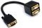 Startech Cable 30cm Duplicador Divisor de Vídeo VGA de 2 Puertos Salidas