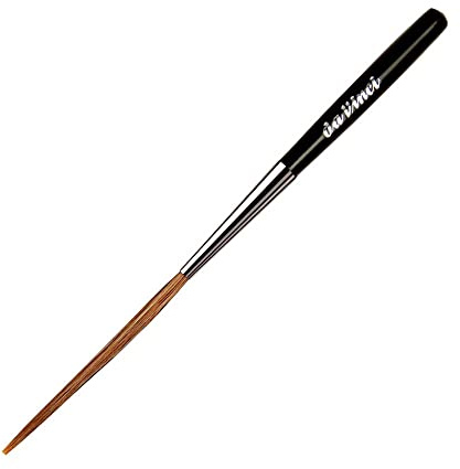 da Vinci Graphic Design Series 708 Pinstriping Liner Brush, Straight Edge Brown Ox Ear Hair with Black Handle (708-08)