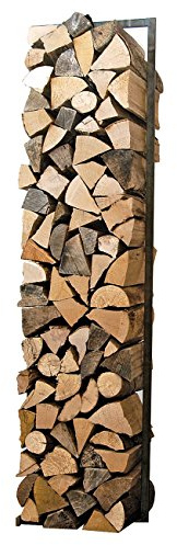 Raumgestalt - WoodTower, Gestell für Holz aus verzundertem Stahl (h150xb40cm)