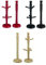 2 Piece Pc Kitchen Beechwood Wooden 6 Cup Mug Tree Stand with Paper Towel Holder Rack (Red)