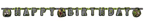 Amscan 9900359 1,3 m x 10,2 cm Dinosaurier Attack Buchstabe Banner