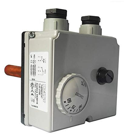 IMIT Euroflame DSBH Dual Thermostat TLSC, 542816 - Red Wi-Fi Classic Wall Mount HVAC Control Thermostat