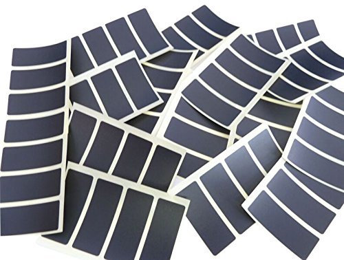 80 Etiketten 50 x 20, rechteckig, schwarz Farbe Code Aufkleber, selbstklebend Farbige Etiketten